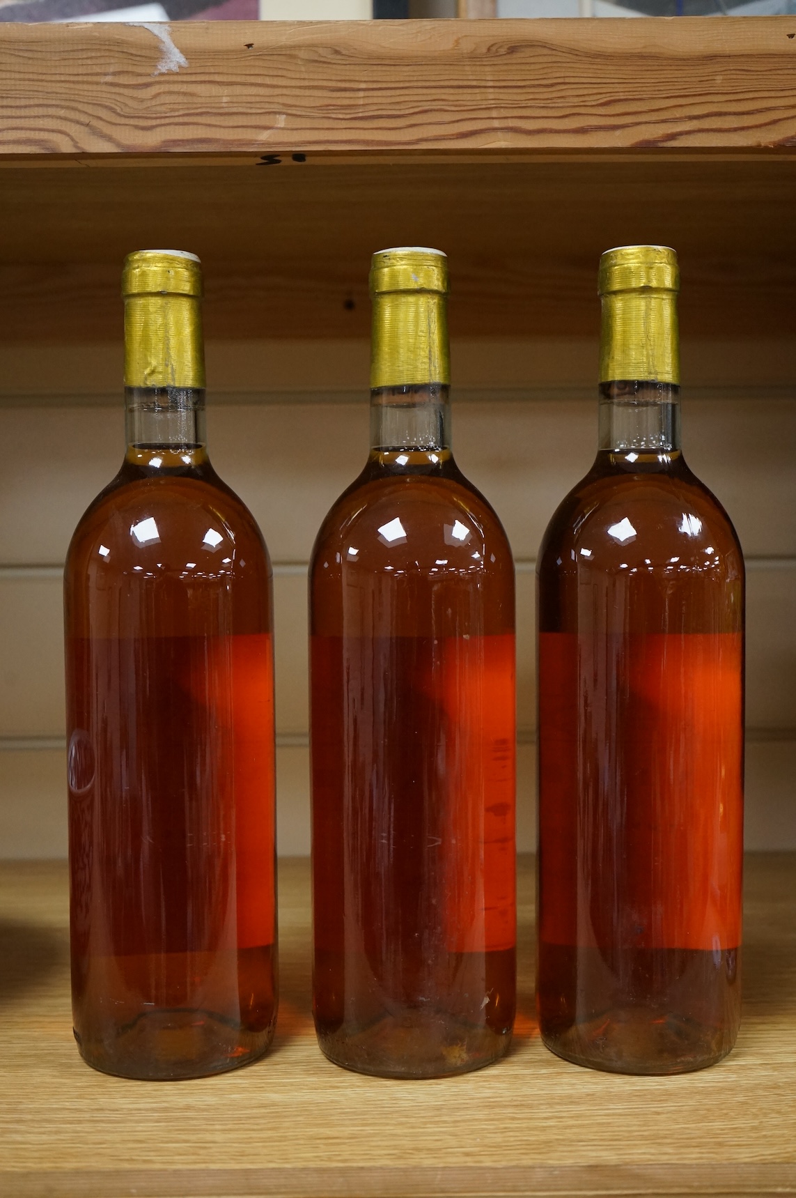 Three bottles of Chateau de Malle Sauternes Grand Cru Classe 1976
